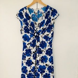 Evan Picone Blue Floral Dress